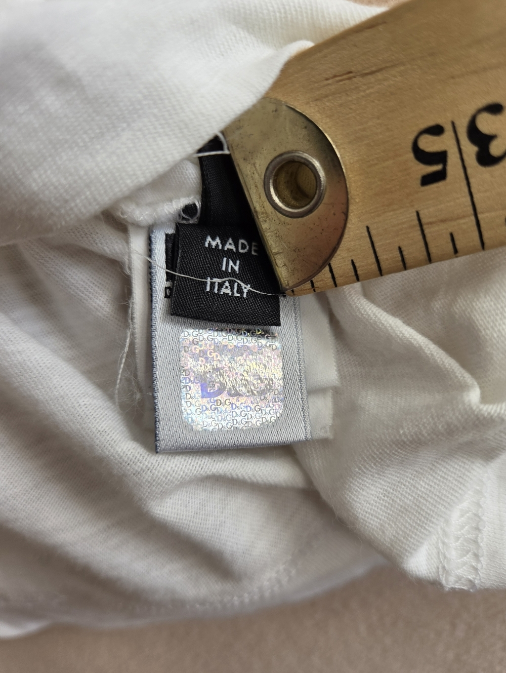 Dolce & Gabbana D&G Heart Graphic Tank Top White Italy Y2K Womens M L 52IT - Picture 8 of 10